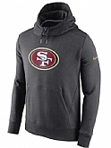 Men's San Francisco 49ers Nike Championship Drive Gold Collection Hybrid Fleece Performance Hoodie Charcoal FengYun,baseball caps,new era cap wholesale,wholesale hats